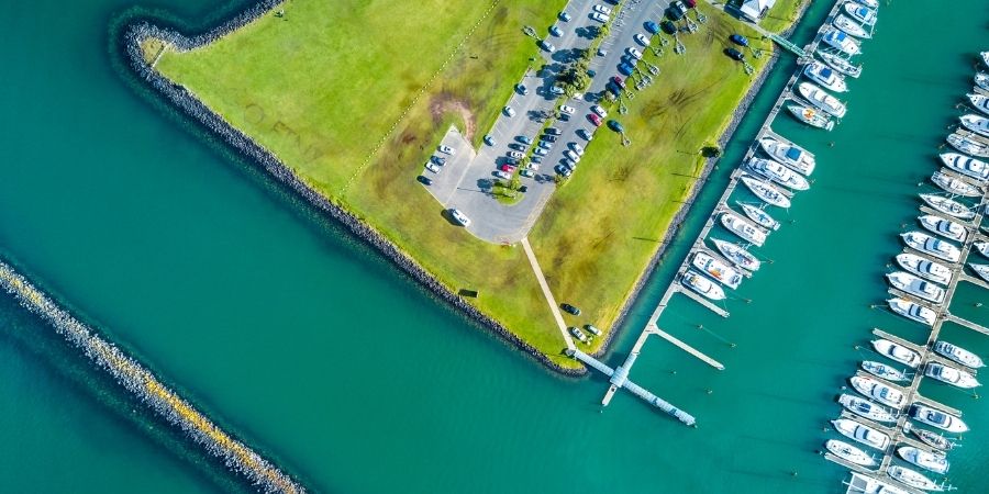 Vista aérea de Auckland