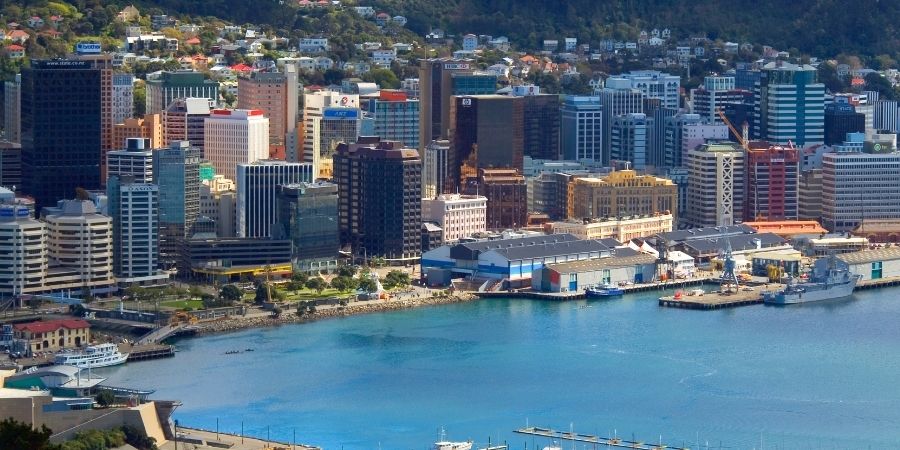 Foto de el puerto de la capital de Nueva Zelanda para vivir 