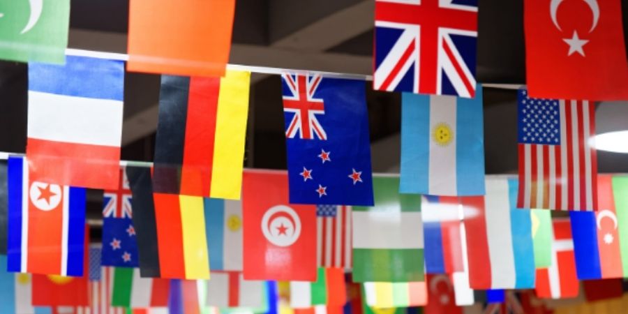 Nueva Zelanda Economía y banderas de paises