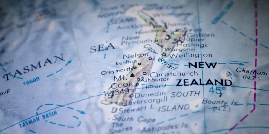 Ubicacion de nueva Zelanda en el mapa 